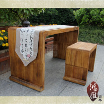 1 2 meters long 100 years old Tongmu Guqin table stool tea table calligraphy table Chinese studies desk sound and resonance