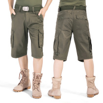 Summer overalls outdoor leisure military fans five-point pants thin loose shorts multi-pocket straight pants camouflage