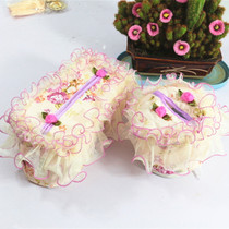 Home handmade lace cloth lace tissue sleeve roll paper box creative design drawing box custom