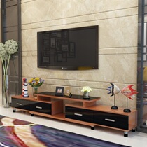 Simple modern Paint Hall TV cabinet floor cabinet telescopic cabinet modern simple TV cabinet small apartment living room floor cabinet