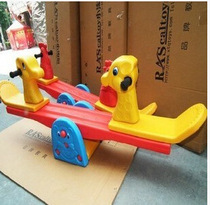 Kindergarten Toys Children Plastic Animal Cartoon Seesaw Toddler Sports Fitness Shake Music Multicolor Deer Models
