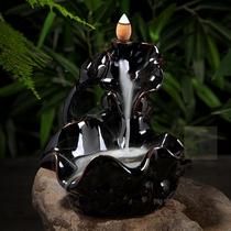 Ceramic incense smoked stove fragrant stove turned back sandalwood stove turn back smoke Smoked Incense Stove Pendulum tower Fragrant High Mountain Flowing Water Lotus Pond Moonmoon Color