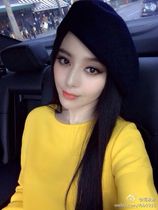Star same hat female Korean autumn and winter Fedora Fashion cute beret winter hat tide