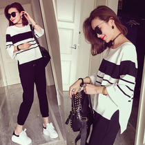 Breast-feeding clothes out of autumn fashion 2021 new hot mother late feeding clothes tide mother spring autumn set