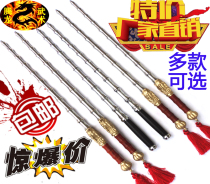 Faucet stainless steel bamboo whip practical training solid integrated double whip double Mace whip car self-defense stick