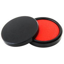 Dei 9869 red round quick-drying waterproof seal printing pad quick-drying second financial special printing desk office supplies