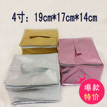 Popular spot insulation bag lunch bag portable non-woven fabric custom logo thickened aluminum foil three-color