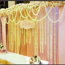 Hot sale simulation of orchid flower string wedding Yang blue flower string silk flower fake flower decoration material hydrangea rattan creative