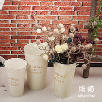White Flower Bucket Floral Flower Bucket Florist Flower Bucket Floral Style Home Furnishings Do Old Long Tin Bucket Flower Pot