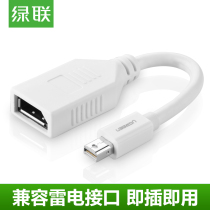 Green union mini dp to dp Mini displayport to Displayport male to female adapter cable