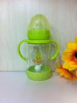 Baby Baby Glass Milk Bottle Wide Caliber Gourd Milk Bottle (Chromic Safety Silicone Cover) 0044