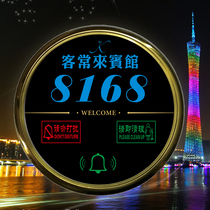  Hotel electronic door number Hotel touch switch doorbell doorbell Do not disturb LED display door number customization