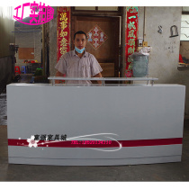 Custom-made cash register shopping guide desk Bar front desk reception desk Fashion office computer desk Boutique welcome consulting desk
