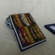 Twelve-color ink emblem old Hu Kai Ink ink ink block four treasures for Chinese painting