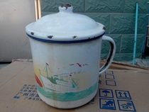 Cultural Revolution enamel cylinder old teacup cup cup cup antique miscellaneous old objects nostalgic collection