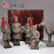 Xian Terracotta warriors and horses crafts Hardcover Terracotta warriors and horses ornaments gift boxed Chinese style characteristic gifts Foreign affairs gifts