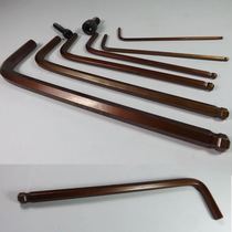 Bronze ball head Extra long hexagon wrench 4-14 mm Cobalt copper ball head Extra long hexagon wrench S2