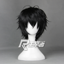Master Butler Youth × Organ Gun Snow Village Overdraft Black Turned Cosplay Cartoon Wig 390B