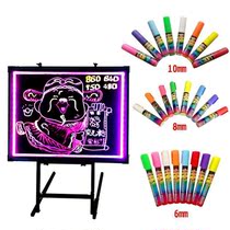 Imported fluorescent plate special color pen watercolor highlighter brush easy Magnetic blackboard whiteboard dust-free pen