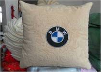 Dual-purpose car gift cushion quilt car creative pillow air-conditioning embroidered car LOGO pillow is custom-made LOGO