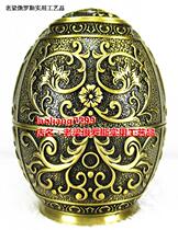 Z4 Special Russian tin metal tooth cans box egg pattern of gold bronze - colored pattern press thickness