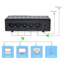Mini 5 Port 10 100Mbps Switch HUB Fast LAN Switches Z09 Drop