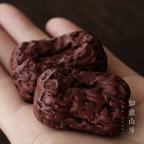 Fu Yuefei Purple sand tea pet ornaments cinnabar mud jujube boutique simulation red jujube Ruyi tea life
