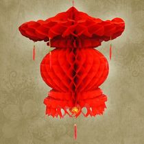 Jiagifu paper lantern wedding wedding hanging decoration opening mall decoration festival red honeycomb paper money Lantern