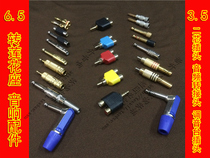 6 35 elbow 6 5 turn lotus seat two-pin plug audio adapter mixer plug audio accessories