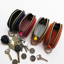 (Daily Special Price) Genuine Leather Zero Wallet Key Baotou Layer Cow Leather Coin Bag Custom Logo Gift Batch