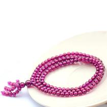 Beyja Ice Seed Pomegranate Stone Multilayer Bracelet 108 Buddhas Pearl Purple red Purple Ubracelet 4 5mm Dresses