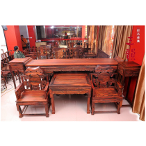 The mahogany furniture recovers the Lao large hong suan zhi furniture antique mahogany shen tai text hong suan zhi Zhongtang 6-piece set