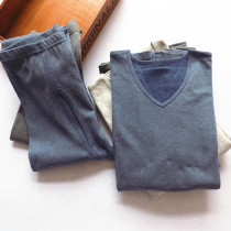 Day Singles Mens Autumn Pants Underwear Suit Color Ram Soft slim fit kneecap Double close-fitting warm-up high-bounty