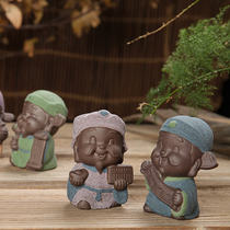 Color-changing Tea play tea cute tea small pet color character tea pet five-way God of Wealth