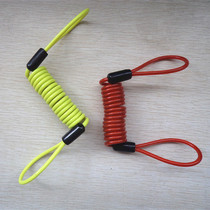 Bicycle electric motorcycle disc brake lock reminder rope warning rope thin steel wire support wholesale