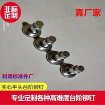 Factory direct flat head solid step rivets national standard non-standard custom semi-hollow rivets solid rivets