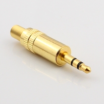 Gold-plated 3 5mm terminal plug 3 5 stereo (two-channel)headphone plug mm plug 53 special price