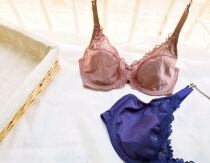 Wide shoulder strap large fat man steel ring large chest comfortable bra underwear 100FG 110G two color into thin cup