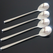 Double 12 clearance Korean restaurant stainless steel spoon round handle soup spoon Japanese stainless steel rice spoon