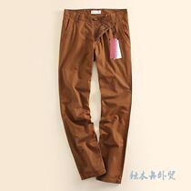 Canoe foreign trade Original single mens high-end pure cotton casual pants Chauffaure with type long pants 5