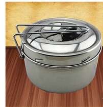 Non-magnetic thick stainless steel lunch box 304 screw mouth round double-layer lunch box lunch box lunch box