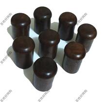 Red Wood Primary Color Painting Scroll Head Black Sandalwood Mushroom Type Hung Painting Shaft Head Slim Waist Type Character Painting Shaft Head Red Wood Wood