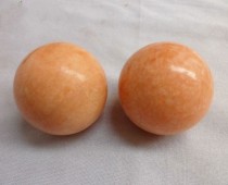 Factory direct sale 5 2cm Jade fitness ball handball feng shui polo evening red handball evening glow Topaz gifts