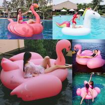  Net celebrity big firebird Unicorn water inflatable horse Sea toy floating bed floating row children adult swimming ring