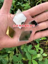 Multi-size acrylic mirror diamond sequin prismatic mirror diamond imitation glass high brightness lens Clothing accessories