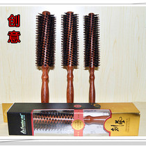  Creative Flower Pears Wood Rolling Comb Large Flower Comb Antistatic Antistatic High Temperature Resistant Pure Mane Hair Comb Diagonal Row