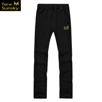 Taier Sen Skye spring and Autumn outdoor fleece pants mens warm and breathable fleece casual loose sports pants