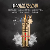 2018 Baicheng new retro trench old antique machine brass kerosene lighter personality classic iron bone windproof