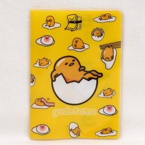 Lazy egg yolk Jun cartoon flat cute passport cover Passport bag multi-function card cover card bag travel abroad storage clip