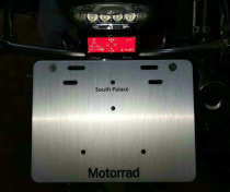 Motorcycle modification Baoma F800GS ADV F700GS license plate frame license plate bracket modified aluminum anti-oxidation